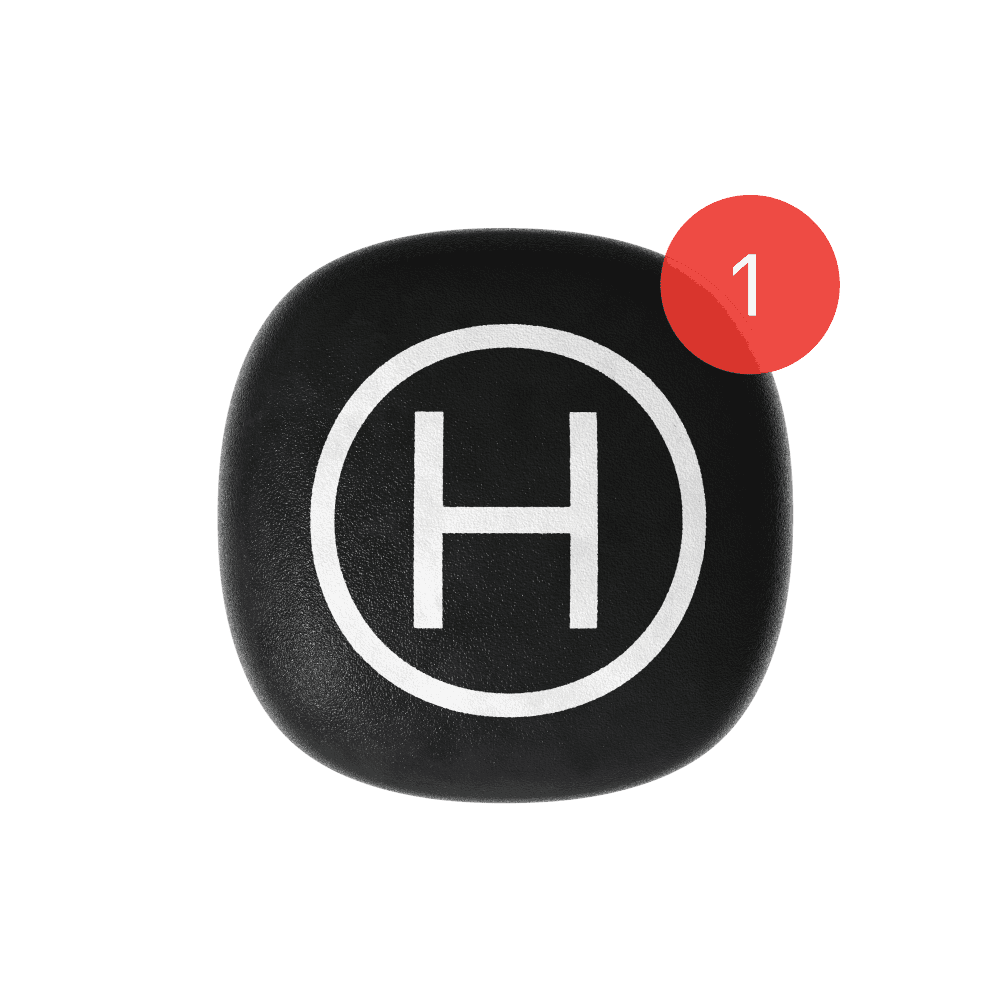 Hedvig app-ikon med notifikation